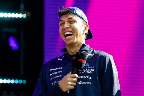 MELBOURNE, AUSTRALIA - MARCH 14: Alexander Albon of Thailand and Williams Racing at a fan forum at