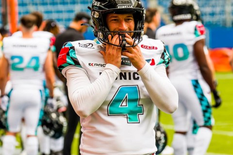 European League of Football, ELF/ Game:  Munich Ravens at Stuttgart Surge  on 26.May.  2024 ,in the