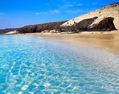 Jandia beach Mal Nombre Fuerteventura at Canary Islands of Spain