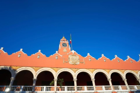 Merida city Town hall of Yucatan in Mexico