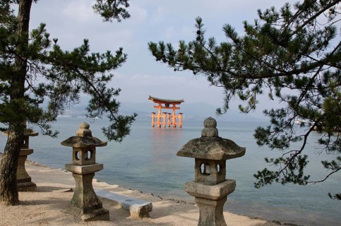 Itsukushima Shrine on Miyajima Island, near Hiroshima, Japan, Hiroshima, Japan, Asia