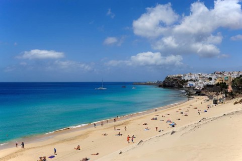 Dune on the beach, Morro Jable, Playa del Matorral, Jandia Peninsula, Fuerteventura, Canary