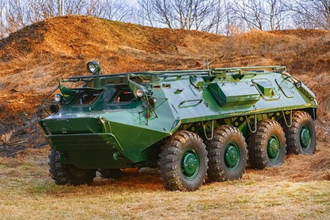Soviet Eight-wheeled Armoured Personnel Carrier (BTR) Silistra, Bulgaria, Europe