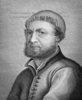 Hans Holbein the Younger (1497-1543) on copper engraving from 1841. German artist and printmaker.