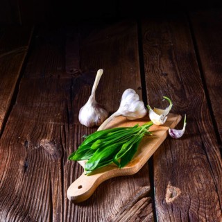 Fresh and tasty wild garlic