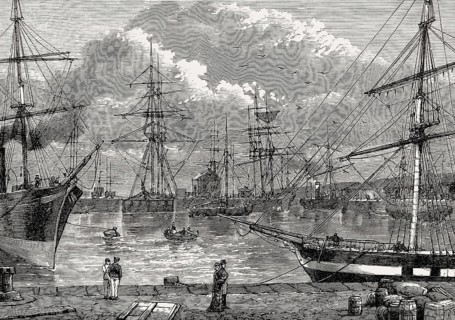 Edinburgh Dock, Leith, Edinburgh, Scotland, 19th century