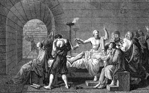 The Death of Socrates, 469-399 BC, philosopher of ancient Greece