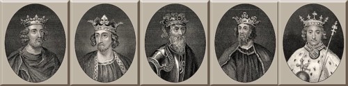 Könige von England, Henry III, Edward I, Edward II, Edward III, Richard II, 13. und 14.