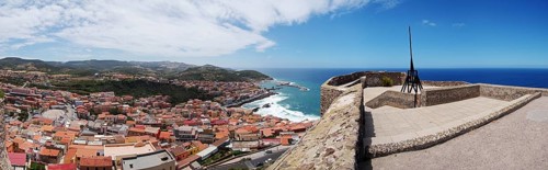 Panoramic view from Castelsardo Castle, Sardinia
