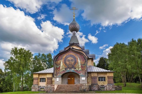 Church of the Holy Spirit in Talashkino, Russia, Europe