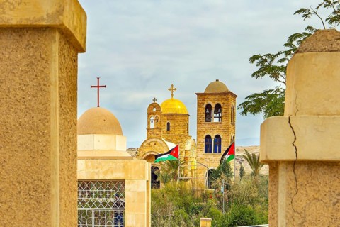 Qasr el Yahud. Place of the Baptism of Jesus Christ on the Jordan River in Israel - Bethabara.