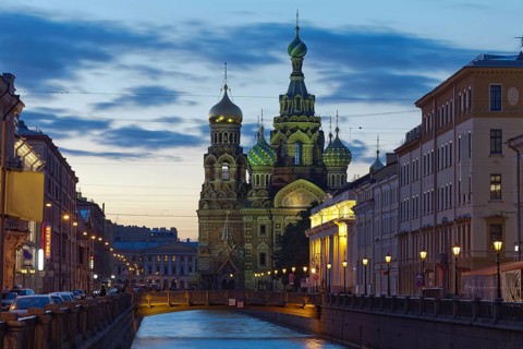 One of the wonderful views of St. Petersburg White Nights. Church of the Savior on Blood is located