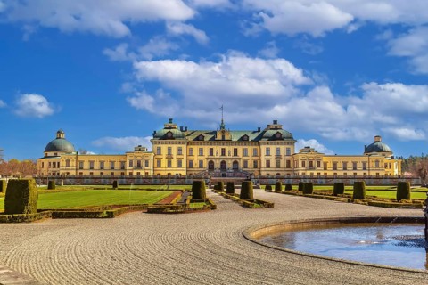 Drottningholm Palace is the private residence of the Swedish royal family in Stockholm, Sweden,
