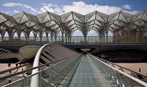Lisbon, East railway station by Santiago Calatrava 1998