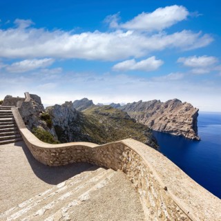 Majorca mirador Formentor Cape in Mallorca island of spain