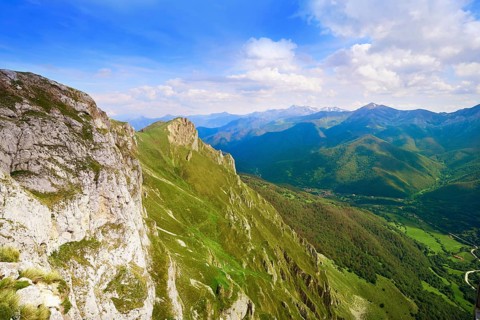 Fuente De mountains in Camaleno Cantabria of Spain