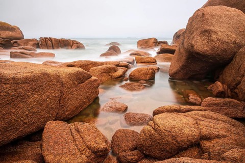 Atlantic coast in Brittany near Ploumanach