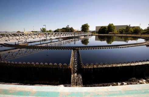 Wastewater treatment facility - Sewage Treatment. Also called municipal wastewater or sewage