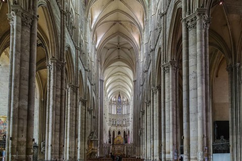 Amiens Cathedral is a Roman Catholic cathedral. The cathedral was built between 1220 and c.1270 and