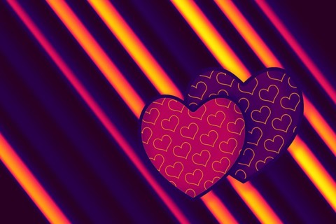 Elegant decorative heart pattern design for fabric, wallpaper, gift paper, banner, cover, poster,
