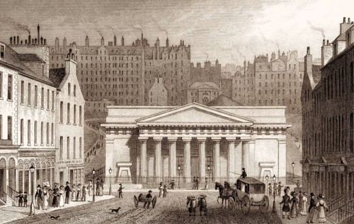 Royal Institution, from Hanover Street, Edinburgh, Scotland, 19th century, from Modern Athens by Th