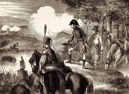 Wellesley crossing Douro River, Second Battle of Oporto, 12 May 1809, From British Battles on Land
