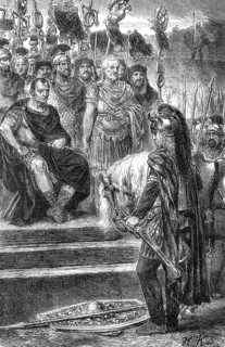 Ancient Roman and Germanic war costumes