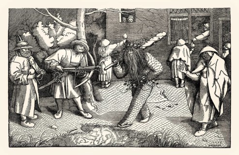 The Masquerade of Orson and Valentine, 1566, Pieter Bruegel the Elder, facsimile of the 19th