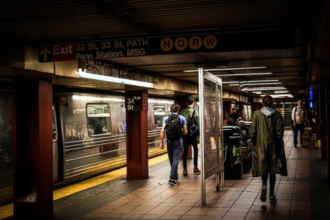 New York subway image. Shooting Location: New York, Manhattan