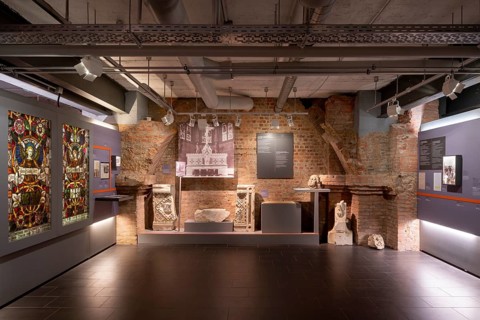 Hamburg, former main church of St Nikolai, today a memorial against the bombing and a memorial,