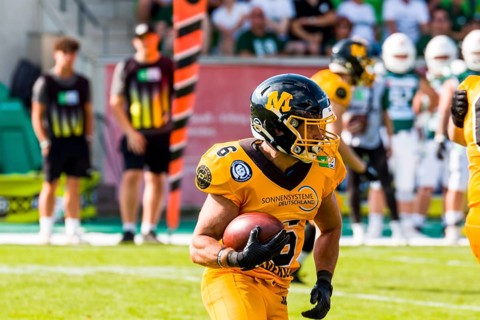 German Football League, Game: Schwäbisch Hall Unicorns, Munich Cowboys in the Optima Sportpark in