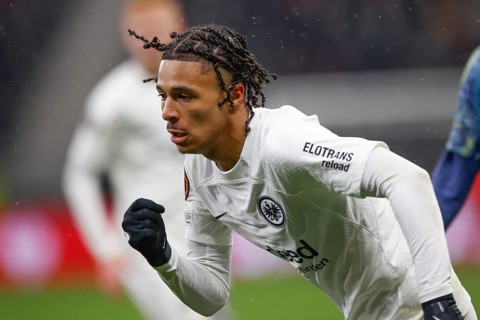 Football, Europa League, Round of 16 second leg, 2024/2025, Eintracht Frankfurt vs. Ajax Amsterdam,