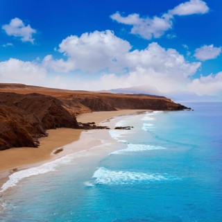 Fuerteventura La Pared beach at Canary Islands Pajara of Spain