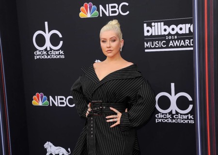 Christina Aguilera at the 2018 Billboard Music Awards held at the MGM Grand Garden Arena in Las