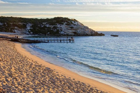 Jetty and boat ramp on the Gnarabup Beach, Prevelly, WA, Australia, Oceania