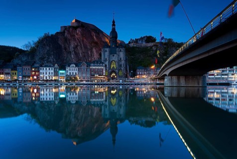 Village of Dinant, Namur, Wallonia, Belgium, Europe