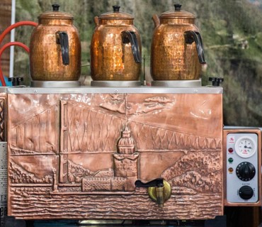 Turkish tea pot made in a traditional style