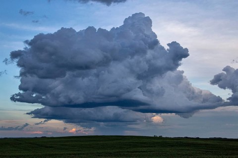 Prairie Storm Clouds Canada Saskatchewan Dramatic Summer