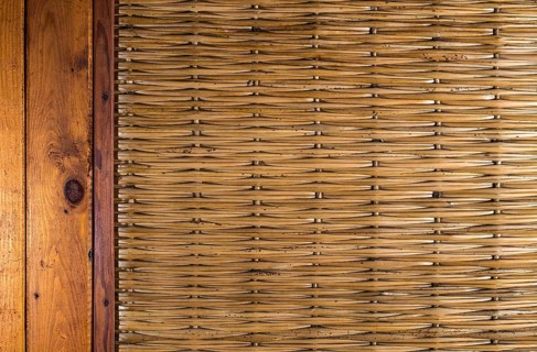 Wooden planks and cane