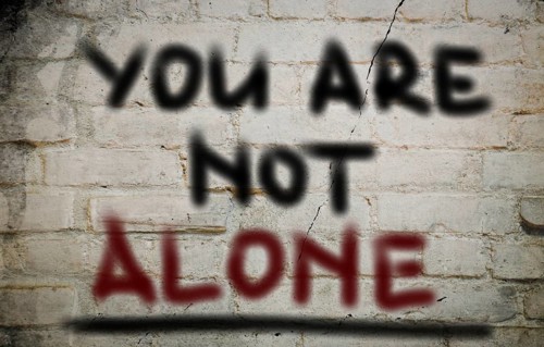 You Are Not Alone Concept