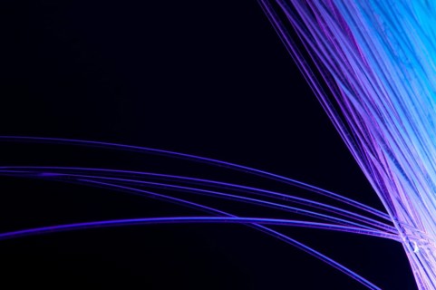 Blue colors optical fibers