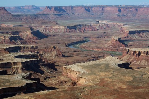 Green river overlook, Canyonlands National Park, Utah, USA, North America