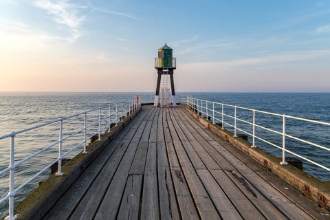 Whitby Pier, North Yorkshire, UK