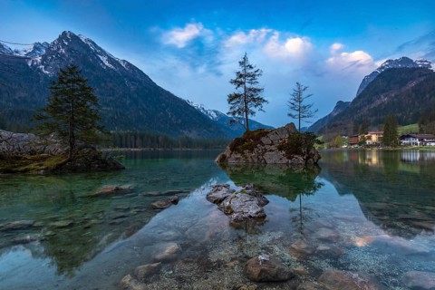 Dawn at Hintersee near Ramsau, Berchtesgaden