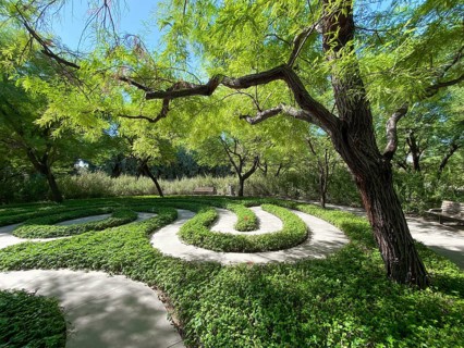 Sunnylands center and garden in Rancho Mirage, Desert environment park, home to a variety of plants