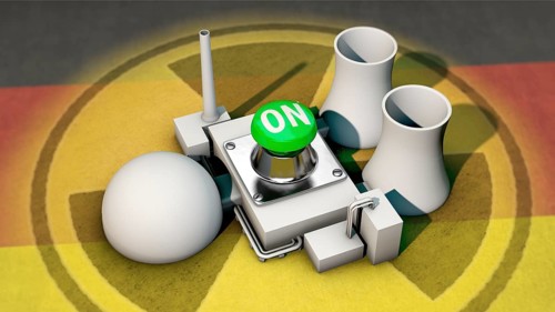 Symbolic image on the subject of lifetime extensions for nuclear power plants in Germany
