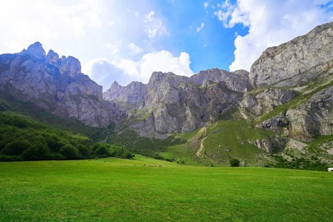 Fuente De mountains in Camaleno Cantabria of Spain
