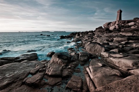 Men Ruz lighthouse, Côte de Granit Rose, Brittany