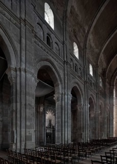 Autun, Cathedrale St-Lazare, begun 1120, northern nave wall facing east, St., Sankt, Saint