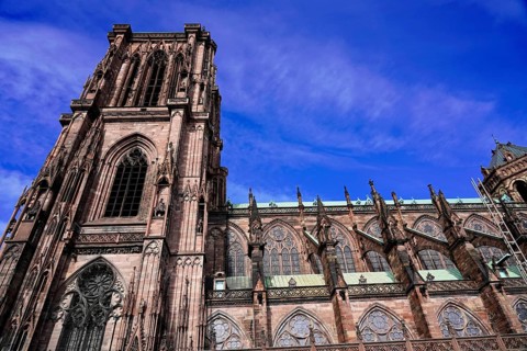Strasbourg Cathedral, Cathedral of Our Lady, Cathédrale Notre-Dame, Cathedral, Detailed side part